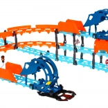 Interactive racing track with tunnel and reversible car, lights and sounds, 80 pieces