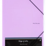 Map met elastiek A4 PASTELINI paars