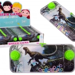 Water skill game Dinosaur Velociraptor – pocket console, green