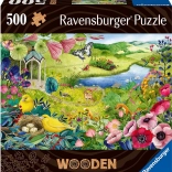 Wooden Puzzle Wild Garden 500 Pieces