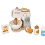 Wooden Kitchen Mixer Grey