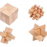 Wooden Puzzle Set 4 pcs