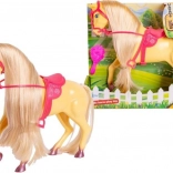 Paard met lange manen