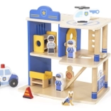 VIGA wooden police station with 3 floors and accessories