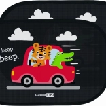 FreeON car sun shades with animals, UPF 50+, 48 × 31 cm