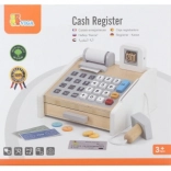 VIGA Wooden Cash Register Gray-White