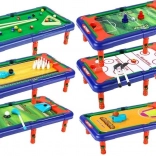 Kids' 6-in-1 Game Table – Foosball, Billiards, Hockey, Basketball, Bowling, and Golf