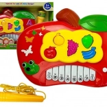 Petit piano électronique Pomme avec microphone et connexion au téléphone