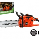 Børnekædesav på batteri med lyd og lys – orange