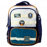 School backpack with space patches and case 16L
