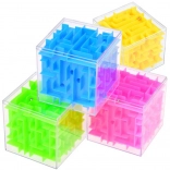 Rotating 3D Maze Cube – colorful puzzle cube 7.5 cm