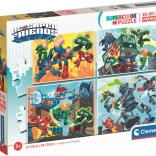 Puzzle DC Super Friends 4in1 for Children