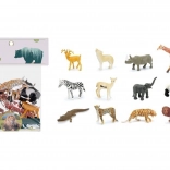 Set figuren wilde dieren 12 stuks
