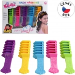 Set of Combs with Chalk Hair Colors for Children