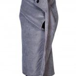 Cozy Noxxiez warm hooded blanket with cat and paw-print pockets