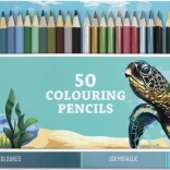 Grafix large pencil set in a tin case 50 pcs