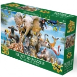 3D Puzzle African Smile 63 Pieces
