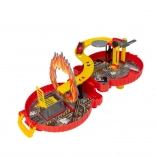 TEAMSTERZ Firefighter Racing Track with Case and Toy Car