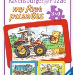 My First Puzzle Construction Machines 3×6 pieces RAVENSBURGER