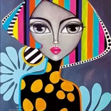 Puzzle Colorful Girl 1000 Pieces MAGNOLIA