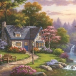 Puzzle Cottage at Stonybrook Falls 2000 Pieces