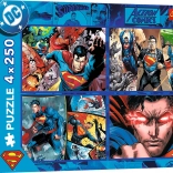 Puzzle 4x250 Superman’s Courage TREFL