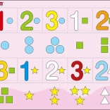 Educational Puzzle Counting to Three 10 Pieces