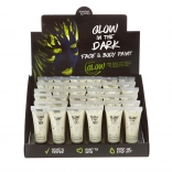 Face and Body Paint Glowing in the Dark