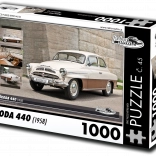 retro cars puzzle Škoda 440 (1958) 1000 pieces