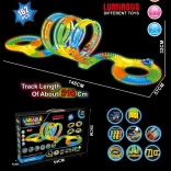Racing Light-Up Track VARIABLE, 162 Pieces