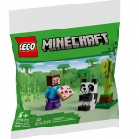 Minecraft Building Set: Steve and Little Panda