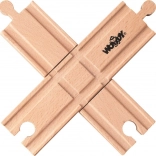 Railway crossing for wooden train sets