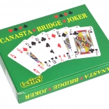 Canasta kártyák papírdobozban