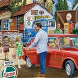 Panoramic Puzzle Refueling Before the Trip 636 Pieces GIBSONS