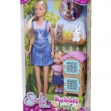 Pop Steffi en Evička met Konijnenfamilie