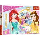 100-piece glitter puzzle – Memories of BELLE and ARIEL by TREFL