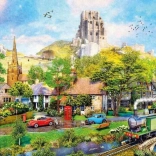 Puzzle Under Corfe Castle 1000 pieces