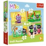 Puzzle 4-in-1 Meet Milo and His Friends