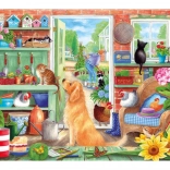 Puzzle Garden Shelves 1000 pieces by Gibsons