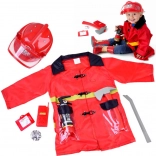 Kids’ firefighter costume with accessory set