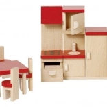 Goki dollhouse furniture – Basic kitchen