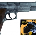 Police Pistol Gold Edition silver metal 8 shots