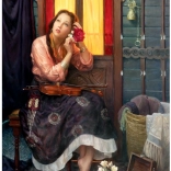 Crimson Rose Puzzle 1000 pieces