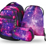 School Set Baagl Galaxy: Backpack, Pencil Case, Bag