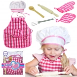 Ensemble Petit Chef Tenue de Cuisine avec Accessoires 7 pcs