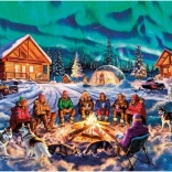 Puzzle Night with Northern Lights 1000 Pieces GIBSONS