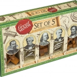 PROFESSOR PUZZLE set of 5 puzzles Great Minds