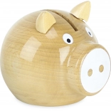 Vilac white wooden piggy bank