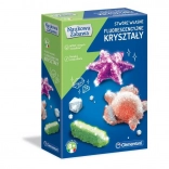 Set scientifico cristalli fluorescenti