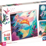 Clementoni Puzzle Fantastic Creatures 3×48 pieces
